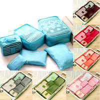 6PCS Waterproof Clothes Travel Storage Bags Packing Cube Luggage