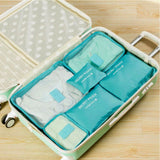6PCS Waterproof Clothes Travel Storage Bags Packing Cube Luggage