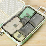 6PCS Waterproof Clothes Travel Storage Bags Packing Cube Luggage