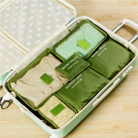 6PCS Waterproof Clothes Travel Storage Bags Packing Cube Luggage