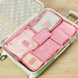 6PCS Waterproof Clothes Travel Storage Bags Packing Cube Luggage