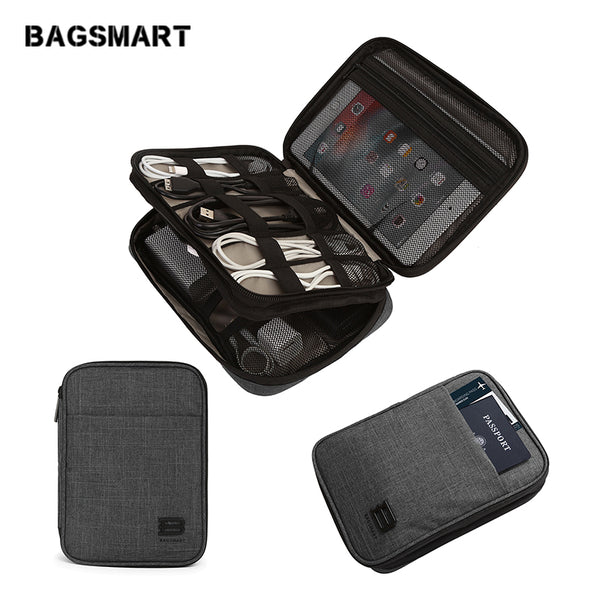 BAGSMART Electronic Travel Accessories Nylon For SD Card USB